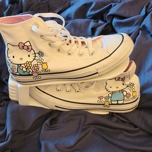 Hello Kitty Converse tennis shoes